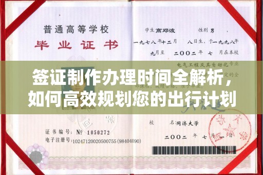 咸宁签证制作办理时间全解析，如何高效规划您的出行计划