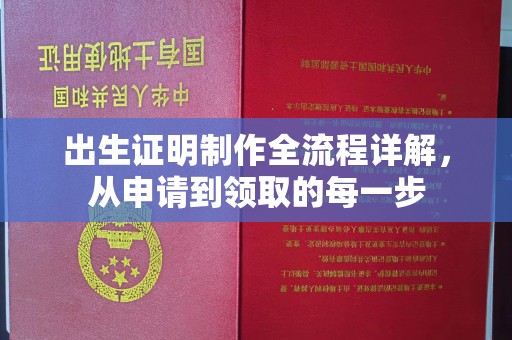 咸宁出生证明制作全流程详解，从申请到领取的每一步