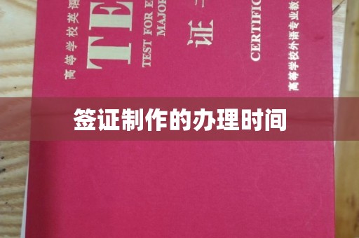 咸宁签证制作的办理时间