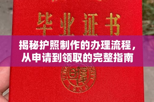 咸宁揭秘护照制作的办理流程，从申请到领取的完整指南