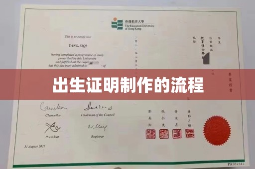 咸宁出生证明制作的流程